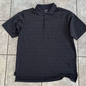 Adidas black golf polo